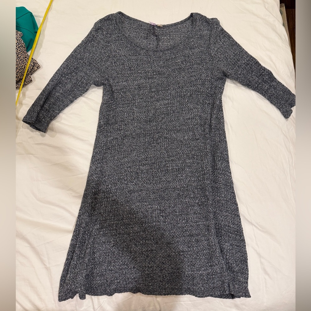 Gray Knit Dress